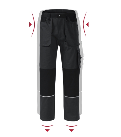 Spodnie robocze meskie MW01 - ebony gray