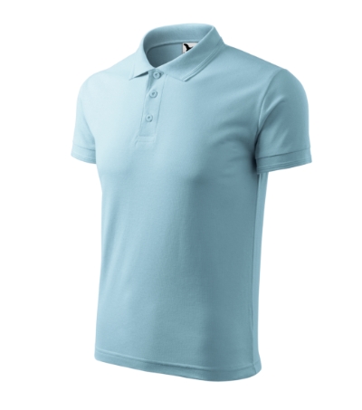 Polo meskie M203 - blekitny