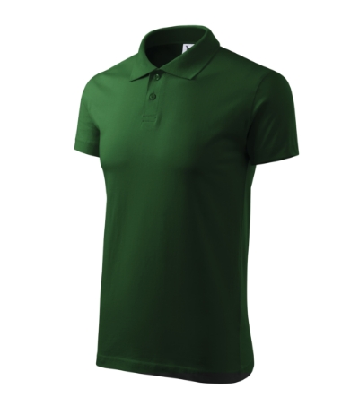 Koszulka polo meska M202 - zielen butelkowa