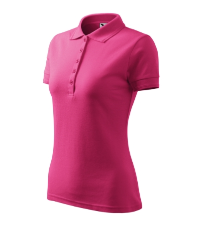 Koszulka polo damska M210 - czerwien purpurowa