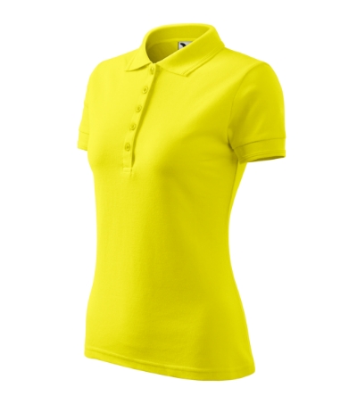 Koszulka polo damska M210 - cytrynowy
