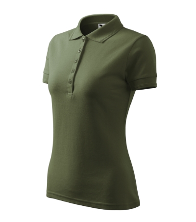 Koszulka polo damska M210 - khaki