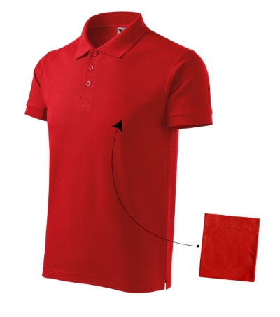 Koszulka polo meska M212 - czerwony