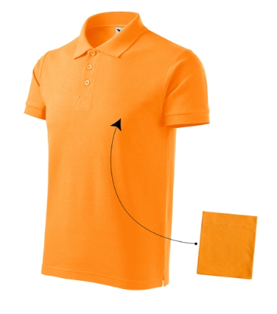 Koszulka polo meska M212 - mandarynkowy