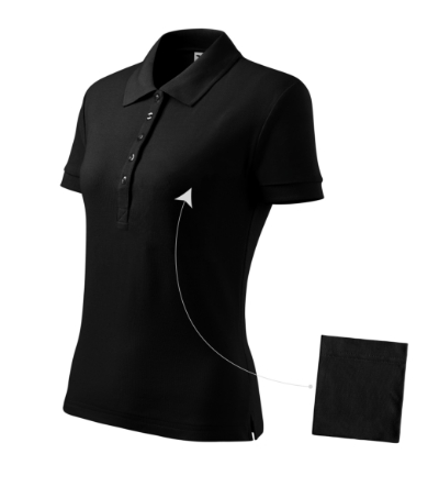 Koszulka polo damska Malfini Cotton M213 - Czarny