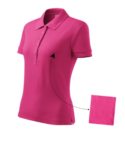 Koszulka polo damska M213 - Purpurowa