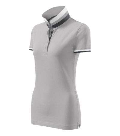 Koszulka polo damska M257 - silver gray