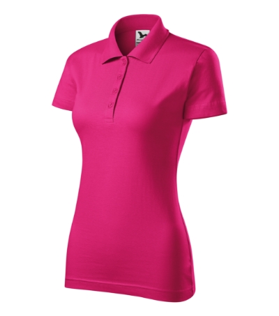 Koszulka polo damska M223 - purpurowa czerwien