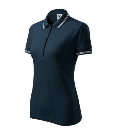 Koszulka polo damska M220 - granatowy