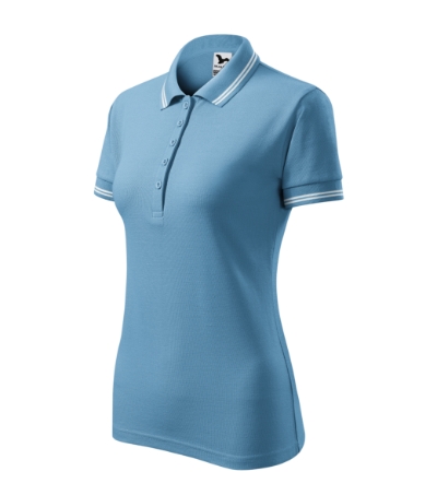 Koszulka polo damska M220 - lazurowy