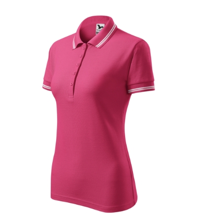 Koszulka polo damska M220 - czerwien purpurowa