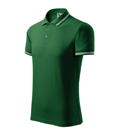 Koszulka polo meska M219 - zielen butelkowa