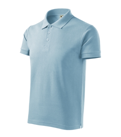 Koszulka polo meska Malfini Cotton Heavy M215 - blekitny