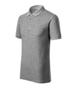 Polo meskie M215 - ciemnoszary melanz