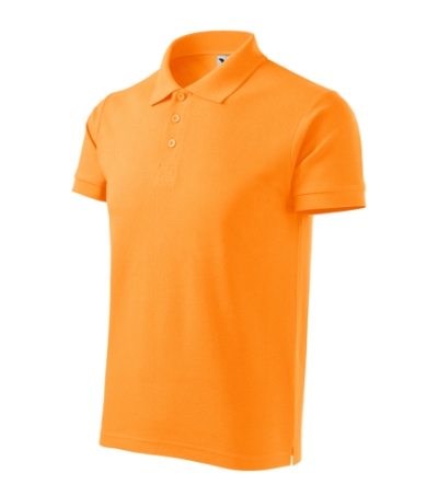 Koszulka polo meska M215 Malfini Cotton Heavy - mandarynkowy