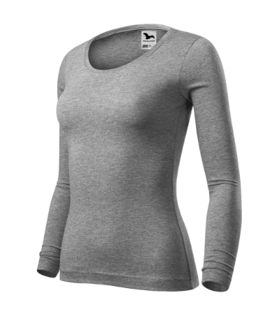 Koszulka damska M169 - ciemnoszary melanż