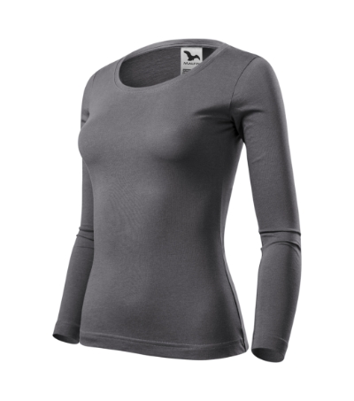 Koszulka damska Malfini Fit-T LS M169 - stalowy
