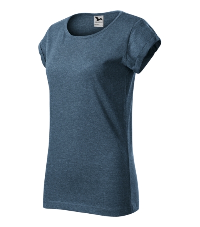 Koszulka damska M164 - ciemny denim melanz