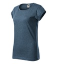 Koszulka damska M164 - ciemny denim melanż