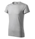Koszulka męska M163 - srebrny melanż