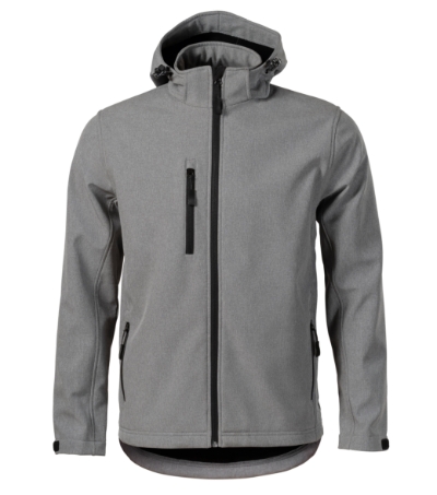 Softshell kurtka meska M522 - ciemnoszary melanz