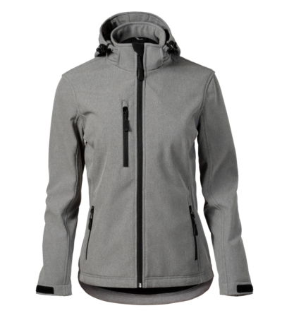 Softshell kurtka damska M521 - ciemnoszary melanz