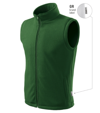 Kamizelka polarowa unisex M518 - zielen butelkowa 06