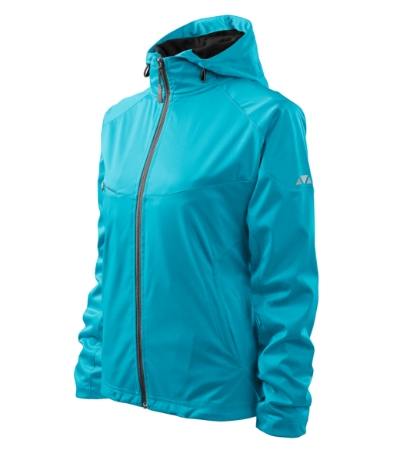 Softshell kurtka damska M514 - turkus