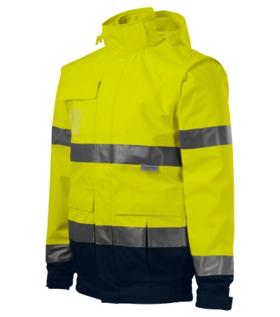 Kurtka unisex M5V2 - fluorescencyjny zolty
