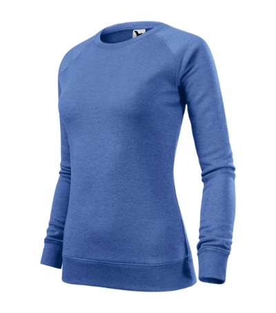 Bluza damska M416 - Niebieski melanz