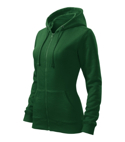 Bluza damska Malfini M411 Trendy Zipper - zielen butelkowa