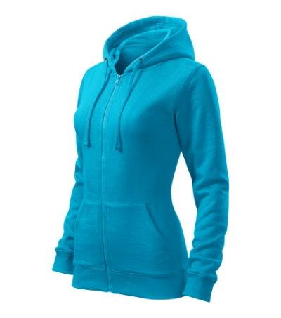 Bluza damska Malfini M411 Trendy Zipper - turkus