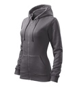 Bluza damska Malfini M411 Trendy Zipper - stalowy