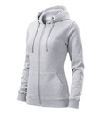Bluza damska Malfini M411 Trendy Zipper - jasnoszary melanz