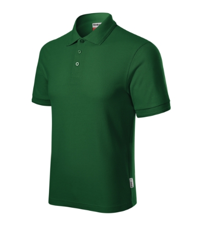 Polo meskie MR22 - zielen butelkowa 06 (brand label)