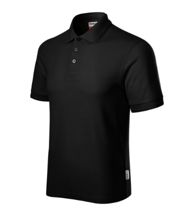 Koszulka polo meska MR22 - czarny 01 (brand label)