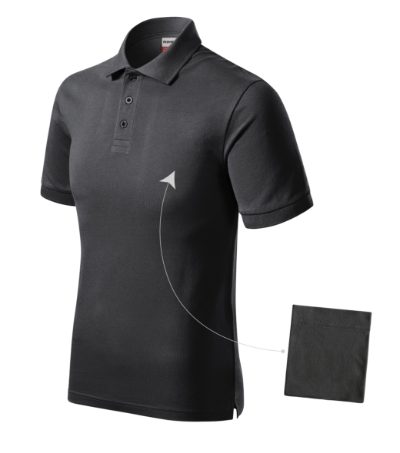 Koszulka polo meska MR20 - ebony gray