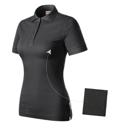 Koszulka polo damska MR21 - ebony gray