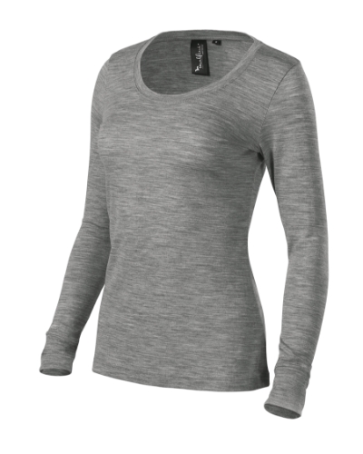 Koszulka damska M160 Merino Rise LS - Darks Grey Melange