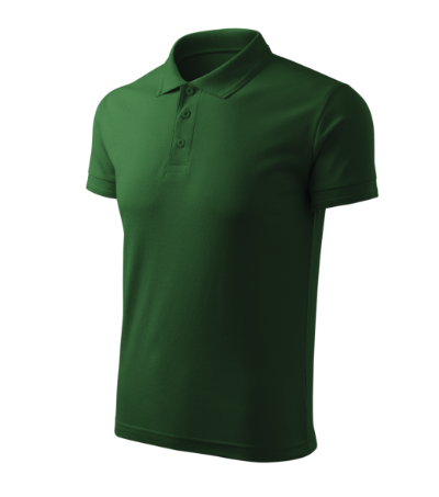 Koszulka polo meska MF03 - zielen butelkowa