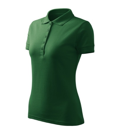 Koszulka polo damska MF10 - zielen butelkowa