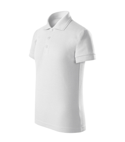 Koszulka polo dziecieca MF22 - bialy