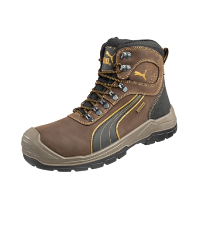 Buty do kostki męskie MS16 - ciemno brązowy