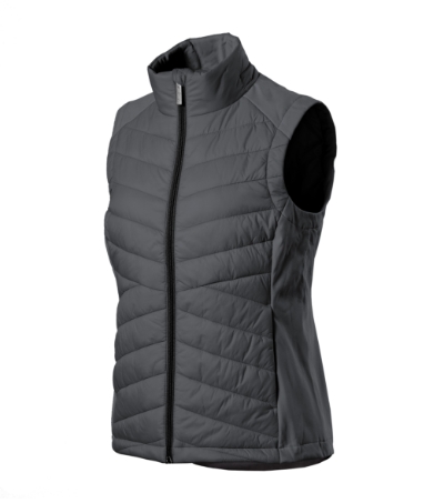 Kamizelka hybrydowa damska M558 - light anthracite