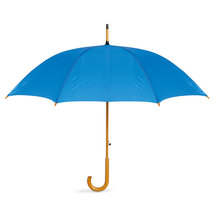 Parasol z drewniana raczka KC5131-37 - niebieski