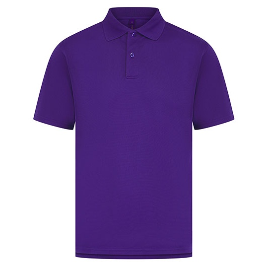 Koszulka Polo Klasyczna Odprowadzajaca Wilgoc W475 - Bright Purple