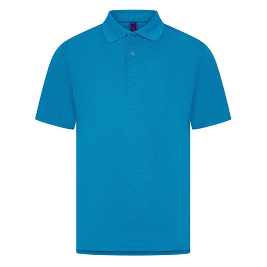 Męska koszulka polo z krótkim rękawem W475 - Sapphire Blue