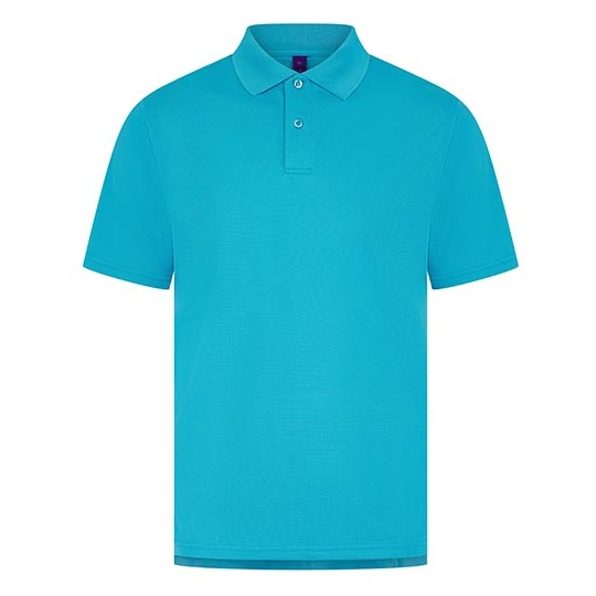 Męska koszulka polo z krótkim rękawem W475 - Turquoise