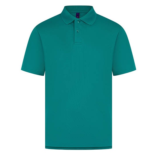 Męska koszulka polo z krótkim rękawem W475 - Bright Jade