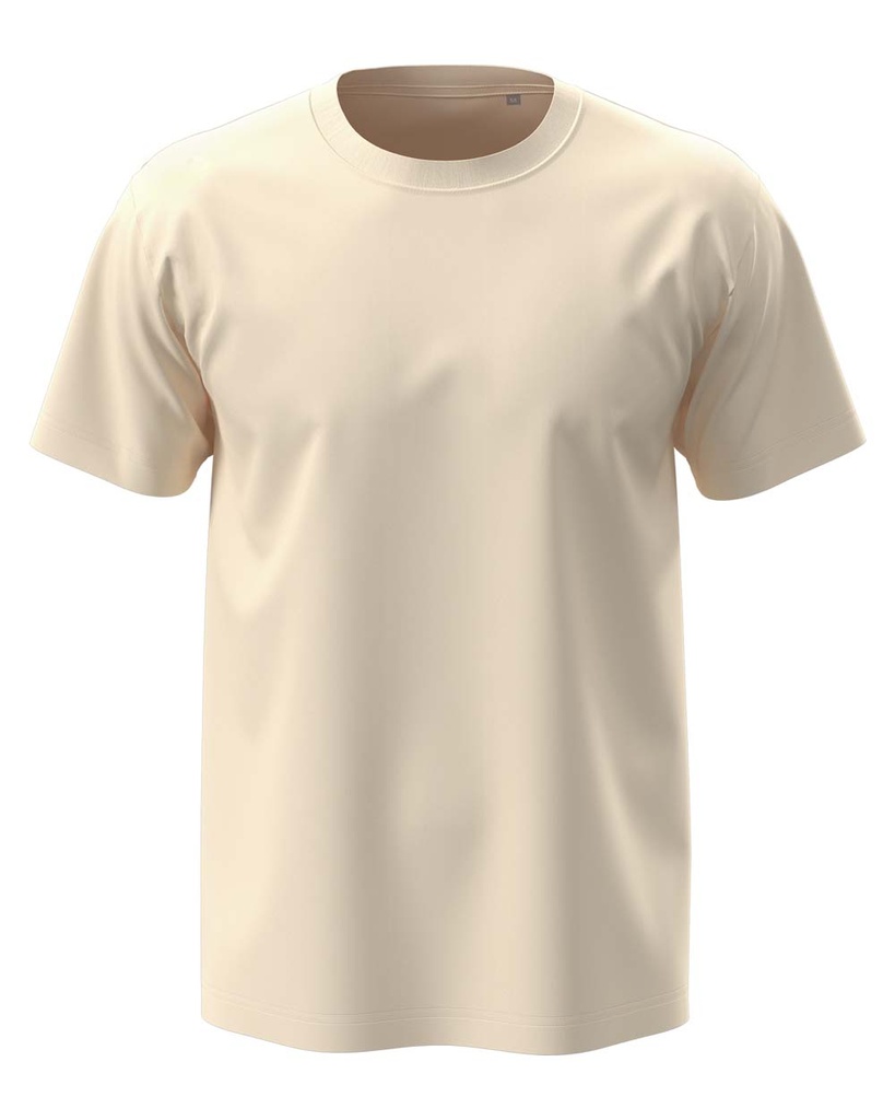 Koszulka Klasyczna Bawelniana S185 - Natural